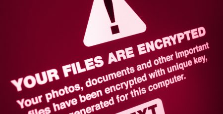 Ransomeware cyberattack message